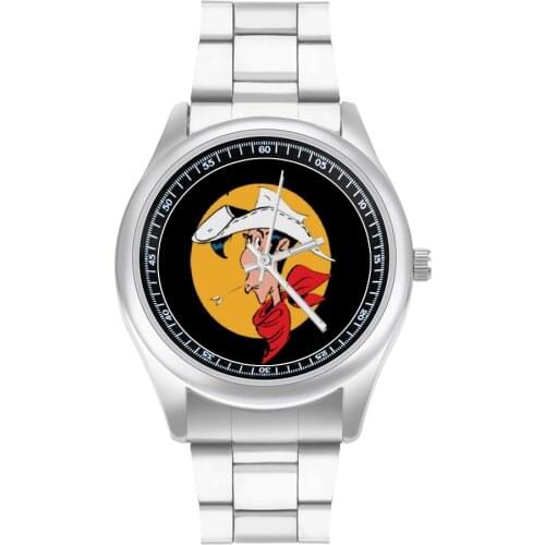 Lucky Luke Quartz Watch Spring Exclusive Wrist Watch Stainless Design Wideband Teens Wristwatch