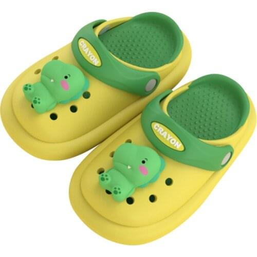 Summer Kids Girls Boys Sandals Slippers 2021 Cartoon Indoor Home Children Baby Slides Hole Garden Shoes EVA Soft Sole Non Slip