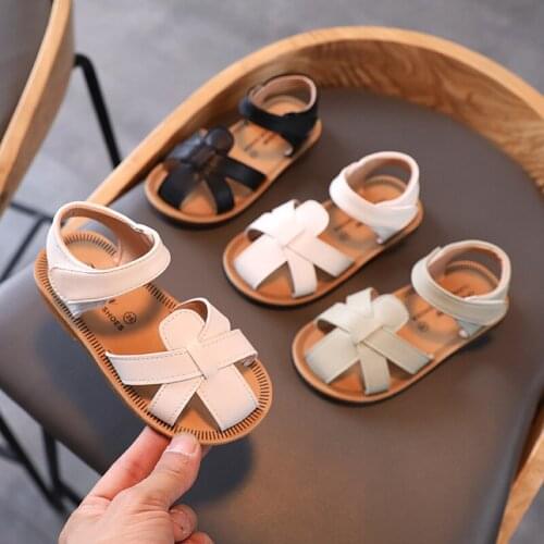 Summer Flat Toddler Shoes Comfortable Soft Bottom Children Sandal Little Girls Princess Shoes Casual Kids Flat Beach Shoes 1-6T