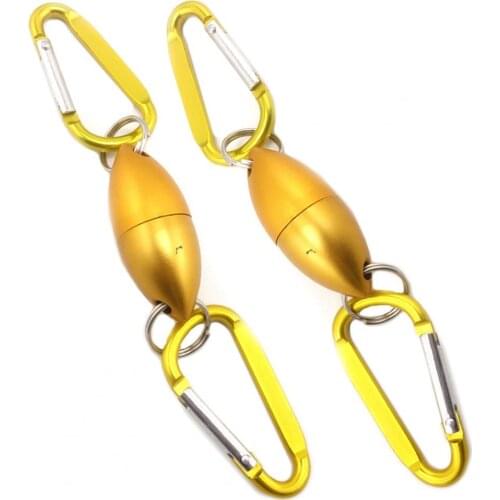 Magnetic Net Mini Wear Resistant Space Aluminum Portable Fish Grip Retention Rope for Fishing Lover dropshipping