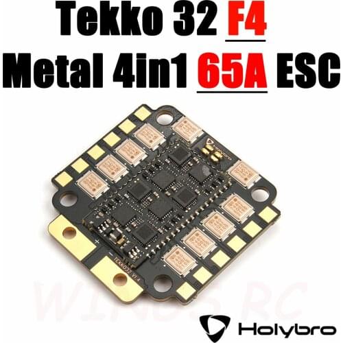 Holybro Tekko32 F4 Metal 65A 4in1 ESC BLHELI32 128K 4-6S Onboard analog current sensor F4 MCU for RC Drone FPV Racing