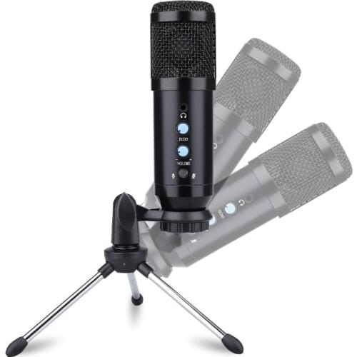 Microphones 192KHZ USB Condenser Audio Microphone with Stand 24bit Recording Mike for Live Broadcast PC Condenser Microphone