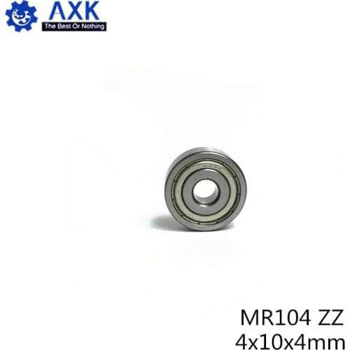 MR104ZZ Bearing ABEC-1 (10PCS) 4*10*4 mm Miniature MR104 ZZ Ball Bearings L-1040 X2ZZ MR104Z