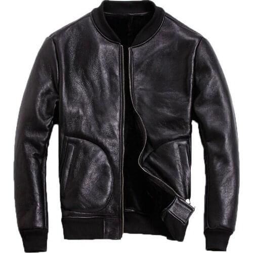 Leather Jacket Men Sheep Shearing Winter Coat Men Korean Plus Size Baseball Jacket for Mens Clothing 2020 Casaco 6-908 YY967