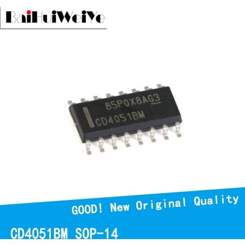 10PCS/LOT CD4051BM SOP-16 CD4051 HEF/HCF/CD4051 4051 SOP16 SMD New and Original IC Chipset