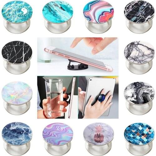 New Popular Marble Phone Holder Support Smartphone Popping Phone Holder Pocket Socket Stand for Phones and IPad accessories