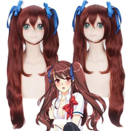 Akazawa Izumi Wig Brown Hair Wig Anime Game Fate/Stay Night Fate Grand Order Cosplay Hair Synthetic Cosplay Wig 80cm