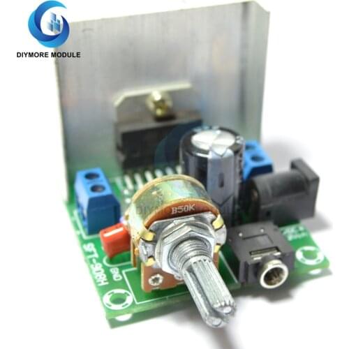 TDA7297 Stereo Digital Audio Amplifier Board Version A 15W*2 DC 12V Dual Channel Volume Control Module for Speakers DIY Kit