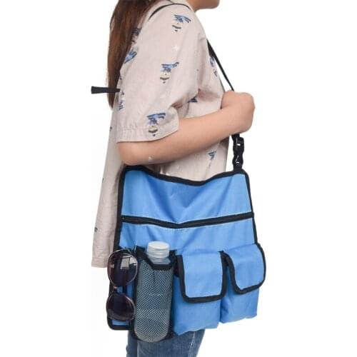 Fishing Beach Chair Hanging Bag Water Bottle Pouch Handy Pockets Tote Bag With Straps Portable Shoulder Bag