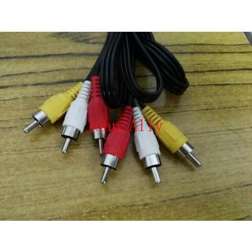 Useful 3RCA Male to 3 RCA Male Composite Audio Video AV Cable Plug 3X RCA