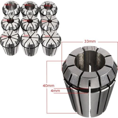 9PCS ER32 Precision Spring Collet Set 2/4/6/8/10/12/16/18 20mm New