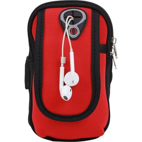 Universal sports armband bag mobile phone waterproof gym outdoor cycling handbag running bag 6 inch large capacity