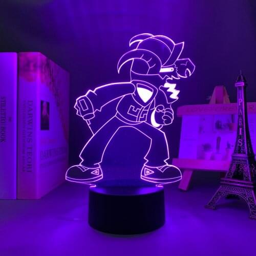 Led Light Game Friday Night Funkin Tabi Figure for Child Bedroom Decorative Light Kids Birthday Gift Desk 3d Led Night Lamp FNF