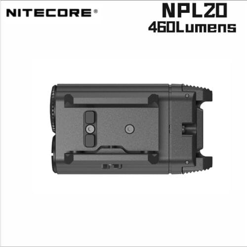 NITECORE NPL20 Tactical Gun Lamp 460Lumens CREE XP-G3 S3 LED With CR123A Battery Outdoor Hunting Weapon Light