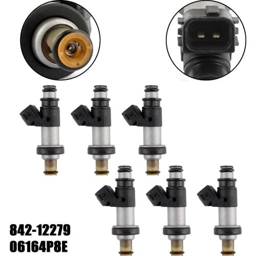 Artudatech 84212279 06164P8EA00 6pcs Fuel Injectors For Honda Odyssey Pilot MDX 3.5L for Acura CL TL 3.2L V6 842-12279