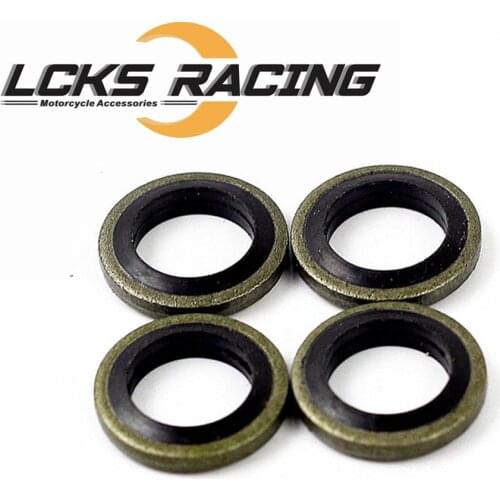 Motorcycle M10 Banjo Bolt Sealing Washers gaskets 1Set /40 Pcs For Motorcycle Hydraulic clutch Brake Pump Brake Caliper