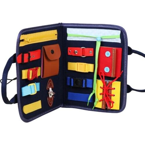 Busy Board for Toddlers - Sensory Board - Wooden Busy Board for Kids - Activity Board for Toddlers 1-3 - Locks and Latch