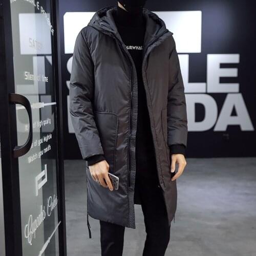 Winter Mens Long Parkas Coat Hooded Thick Warm New Outwear Casual Fashion L6