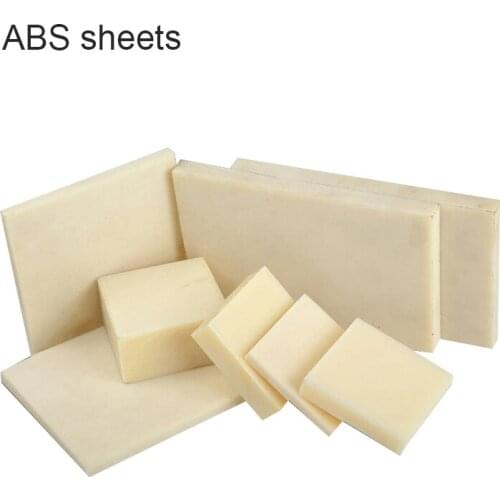 1-6Pcs ABS Board Material Acrylonitrile Butadiene Styrene Plastic Plates Sheet