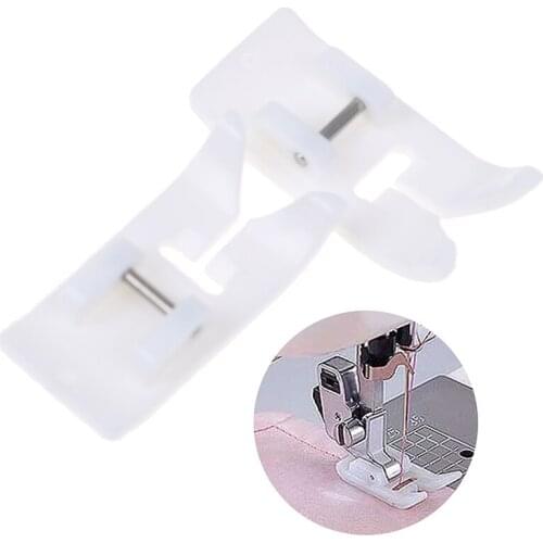 1PCS White Leather Presser Foot For Sewing Machine Non-stick Sewing Accessories
