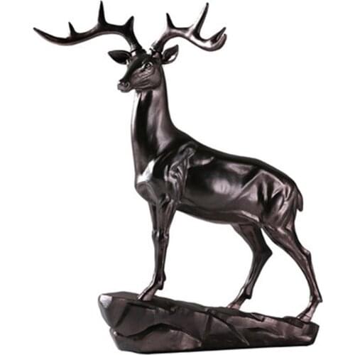 1 PCS NEW ELK STATION DEER ANIMAL RESIN CRAFTS DECORATION HOME DECORATION LU713311