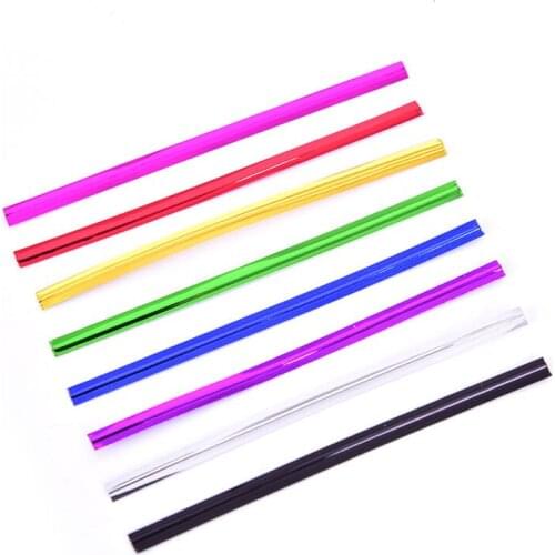 800pcs Metallic Twist Ties Bread Lollipop Cake Pop Cello Candy Bag Party Wedding 6cm, 8cm