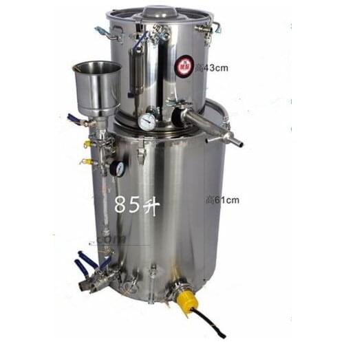 85L Professional Alcohol Stainless Distiller Moonshine Wine Making Boiler H