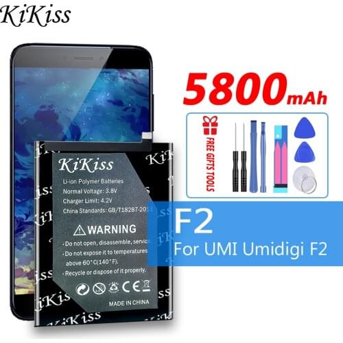 For UMI Umidigi 5800mAh Battery for UMI Umidigi F2 Phone High Quality Replacement Backup Batteria for UMI Umidigi F 2 UmidigiF2