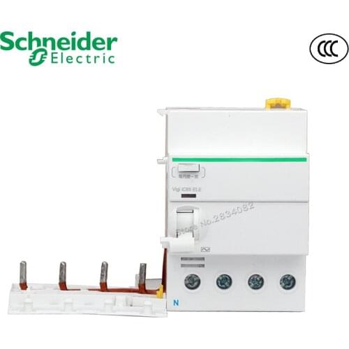 Vigi iC65 ELE 63A 30ma Circuit Breaker Electric leakage protection 4P 400V AC 50/60Hz add on residual current device Schneider