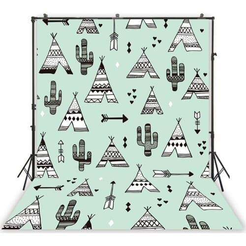 HUAYI Photography Backdrop cactus patterns Newborns Child Photo Background Studio Customize Photobooth Backdrops XT-7106