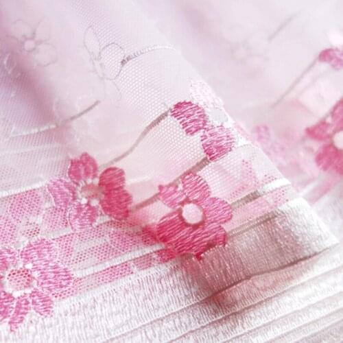 30Yards Exquisite Embroidered Flower Lace Trim High Quality Skin Pink Bra Fabric DIY Craft Sewing Dress Clothing Accessories
