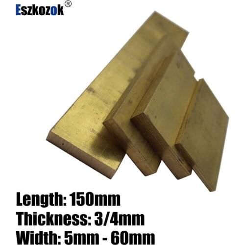 Metal brass square bars,thickness 5mm/6mm,length 100mm
