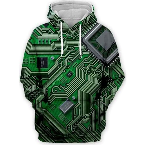 Man Hoodie Electronic Chip Hip Hop Men 3d Full Print Hoodies Harajuku Punk Pullover Unisex Sweatshirts Hood Jacket Streetwear 03