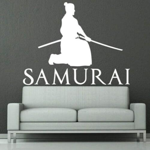 Kendo Wall Sticker Warrior Ninja Poster Vinyl Art Wall Decals Home Decoration Decor Mural Kendo Samurai Decal