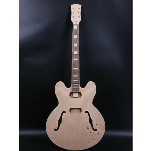 Unfinished Electric guitar neck+Guitar Body handmade Diy guitar parts#PR