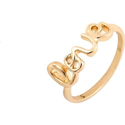 Wholesale 10pc/lot Cute Love Ring Girls Women Lover Letter Knuckle Rings Anillos Mujer