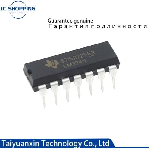 5PCS Original Authentic Straight Plug LM324N Lm324 324 Chip Operational Amplifier Four-way DIP-14