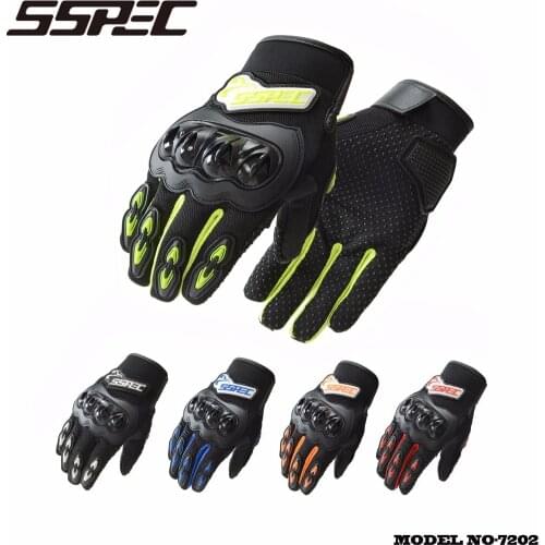 5 Colors All Finger Gloves Motorcycle Touchable Breathable SPPEC Cycling Shock Gloves Men & Women M-XXL