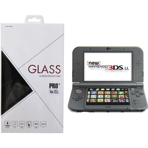 5pcs/lot Anti-Scratch Film Skin Tempered Glass Screen Protector for new 3DS XL/LL