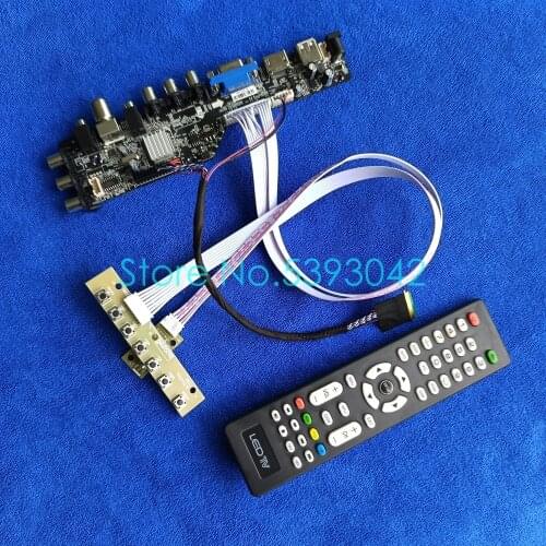Fit LP173WD1 (TL)(C1)/(TL)(C2)/(TL)(C3)/(TL)(C4) VGA USB DVB-C 40Pin LVDS 1600*900 screen digital 3663 controller card kit