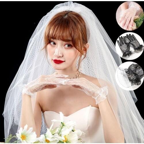 Свадебные кружевные перчатки RANMO China At AliExpress