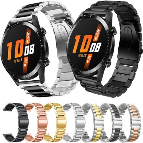Stainless Steel Strap Replacement Band For Huawei Watch GT 2 42mm 46mm Strap for Watch GT 2e GT2 Pro Honor GS Pro Watchbands
