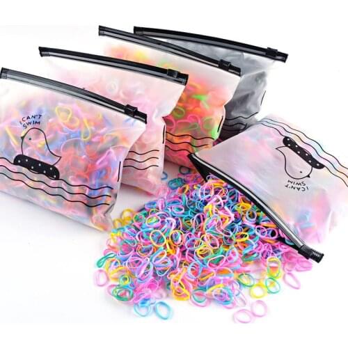 500/800 Pcs Elastic Hair Bands for Women Hair Accessories Girls Cute Rubber Hair Ties Baby Ponytail Holder Hair Band