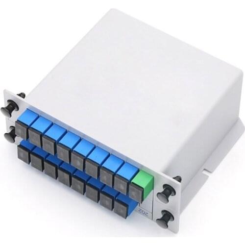 SC/UPC Mini PLC 1X16 splitter Fiber Optical Box 1x16 PLC Fibre Splitter FTTH PLC Splitter Box Single Mode