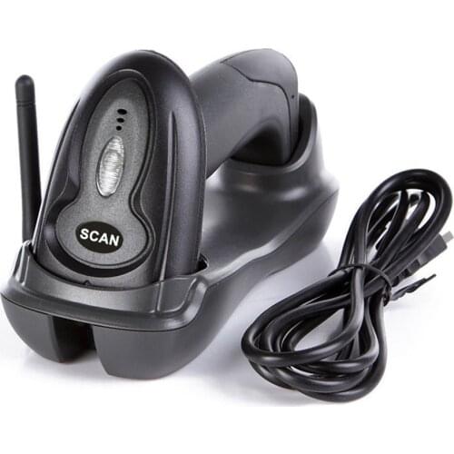 Wirelwss Barcode Scanner 2D Transmission Distance Handheld QR code Scanner CMOS 433MHz Handheld Wireless Barcode Reader