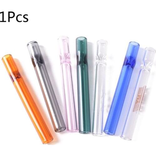 Glass Cigarette Holder Tube For Tobacco Cigarettes Smoking Smoke Filter Pipes Mouthpiece Hookah X7YD