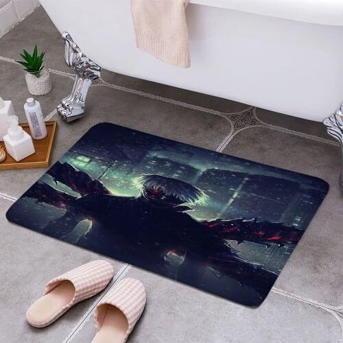 Tokyo Ghoul Anti-slip Doormat Vacuuming Water Absorbing Kitchen Bedroon Bath Floor Mats Home Entrance Home Decora