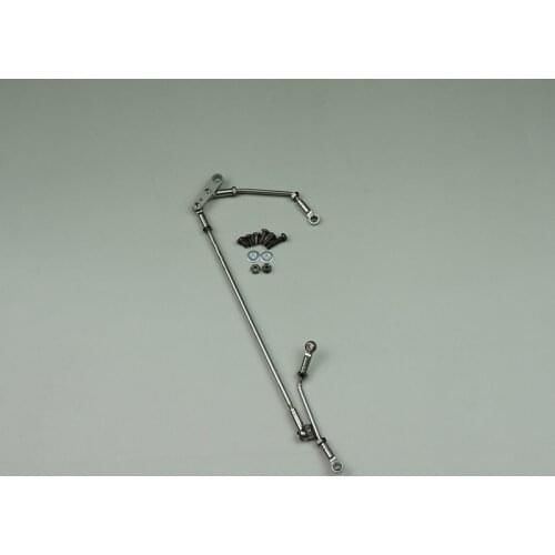 Rc Car Front 1 Rear 3 Linkage Steering Rod For 1:14 Model Cars Tamiya Truck 8X8 8X4 Tractor SCANIA MAN Mercedes VOLVO DIY Part