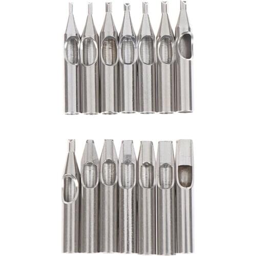 High Quality 1PC 304 Stainless Steel Tattoo Tips Kit Tattoo Nozzle Tips Diamond Tip For Tattoo Needles Permanent Makeup