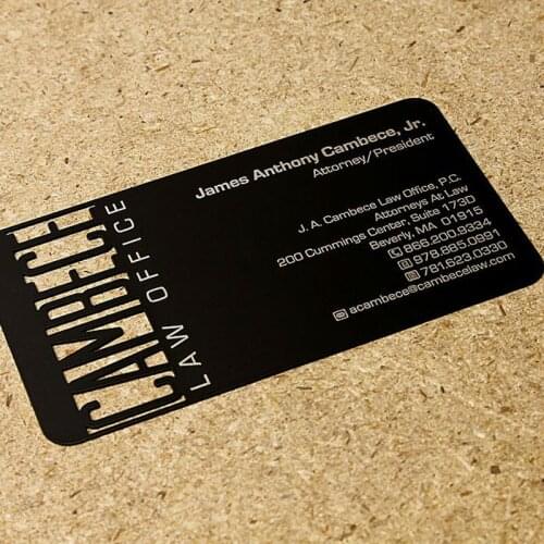 High-end metal business card stainless steel business card hollow business metal card customization